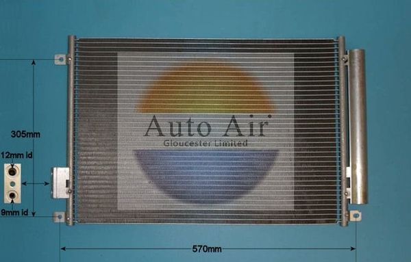 Fiat 500 Air Con Condenser Auto-Air 16-9703 2007>