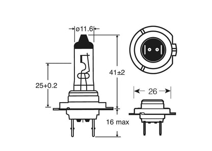 H4 Xenon200 Brighter Headlamp Ring Dual Pack