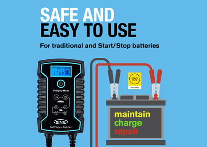 RSC806 6A Smart Charger and Battery Maintainer